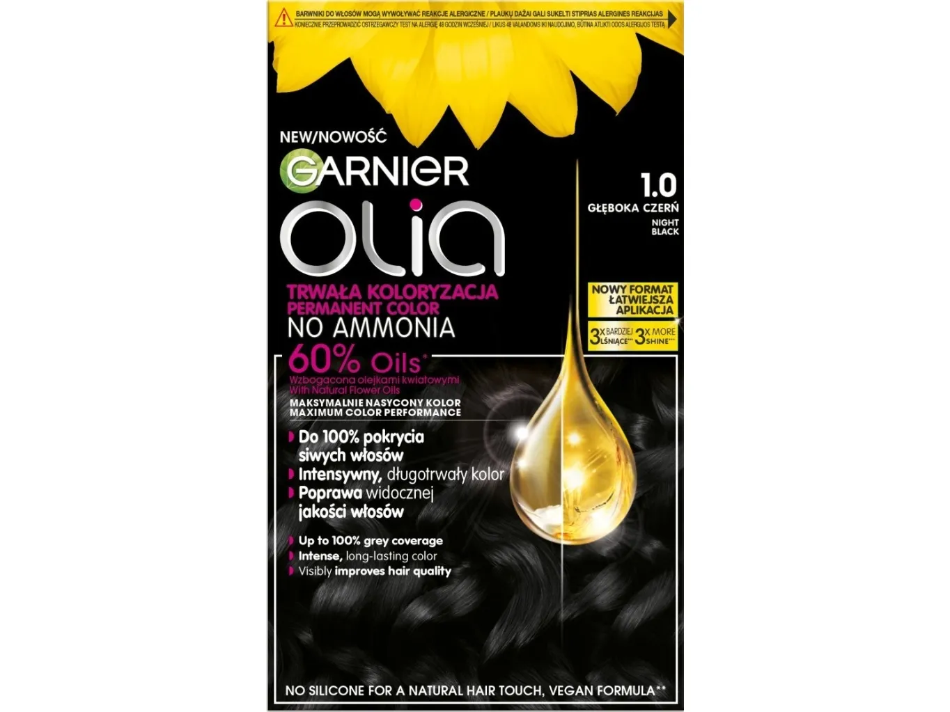 GARNIER_Olia hårfarge 1.0 Night Black