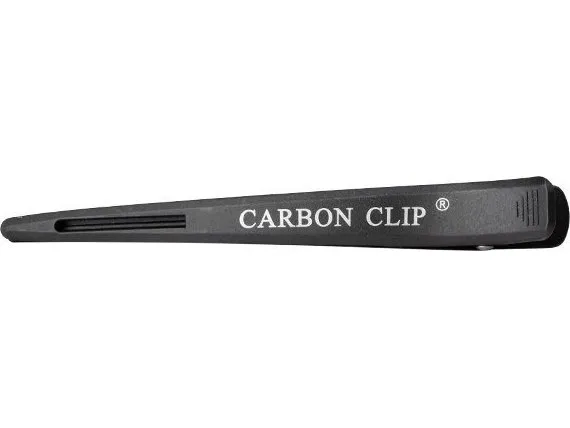 Activeshop hårklemmer for frisør (Carbon E-15) 6 stk. 11,5 cm - svarte