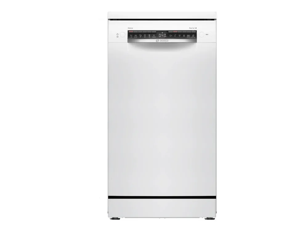 Bosch Serie | 4 SPS4HKW49E - Oppvaskmaskin - Wi-Fi - Nisje - bredde: 45 cm - dybde: 57 cm - høyde: 81.5 cm - hvit