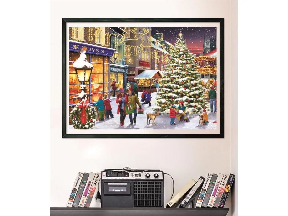 Clementoni Puslespil HQC Christmas Village, 1000 brikker