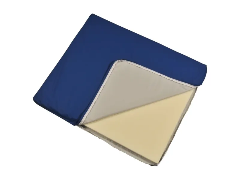 Stellematte, ABENA Comfort, 88x74x3 cm, blå, med Techmaflex-trekk