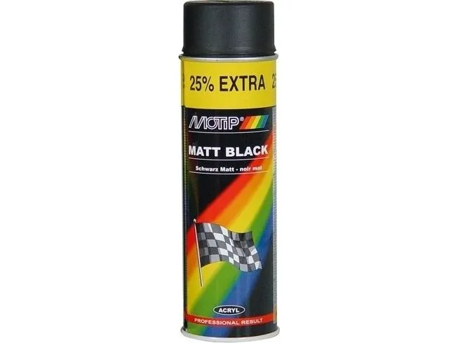 Motip Svart matt maling Motip, 500ml