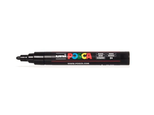 Paintmarker Uni-ball POSCA PC-5M, sort