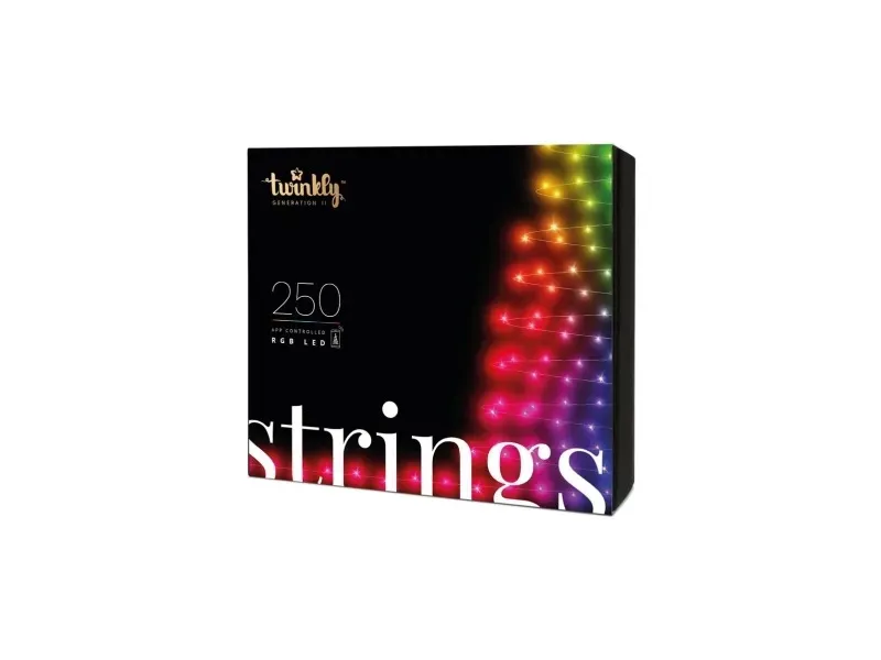 Twinkly Strings Lyslenke 250 flerfarget RGB - 20 meter - 250 LED-lys