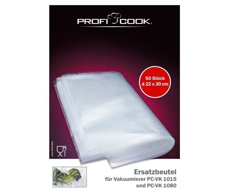 ProfiCook VK 1015, Vakuumforseglingsposer, 50 stykker, 220 mm, 300 mm, 220 mm, 160 mm