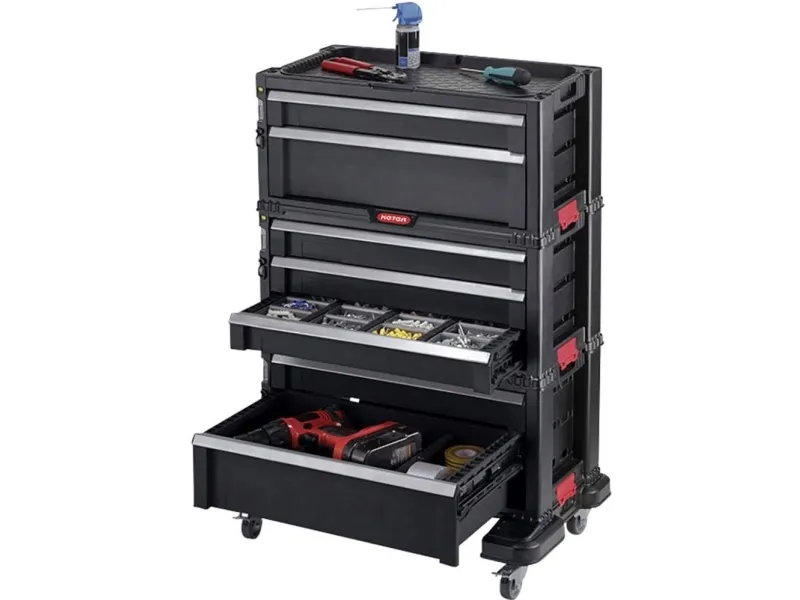 KETER 238557 verkstedvogn, produsentfarge: svart