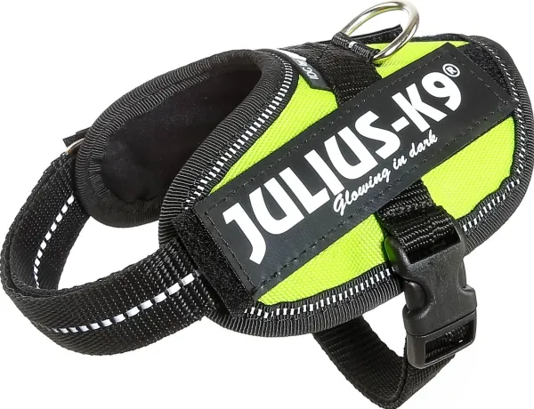 Julius-K9 K9 IDC sele, str.: Baby 2, neongrøn 33-45 cm