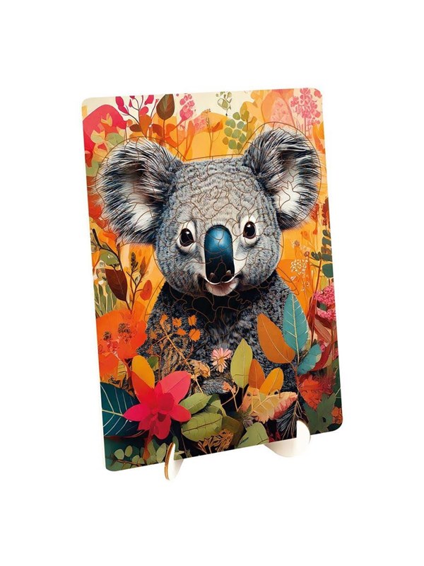 Creative Craft Group Wooden Puzzle Koala - Unique Shapes - 130 pcs. Tre