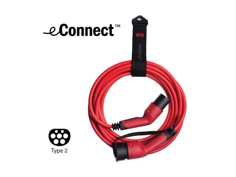 DEFA eConnect Type 2 Ladekabel for elbiler - 13,8 kW - 5 meter