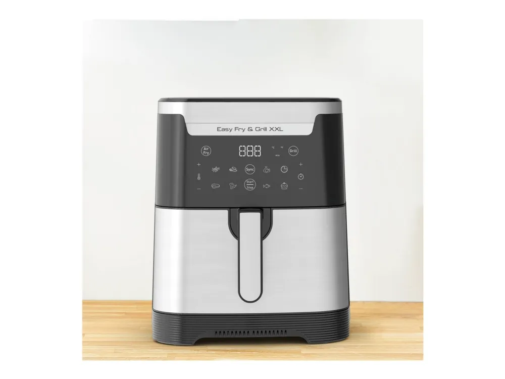 Tefal Easy Fry & Grill XXL EY801D15 - Varmluftsteker - 6.5 liter - 1.83 kW - rustfritt stål
