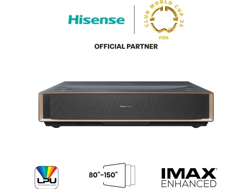 Hisense PT1, UHD 4K (3840x2160), 3000:1, 16:9, 2032 - 3810 mm (80 - 150), Laser, 802.11a, 802.11b, 802.11g, Wi-Fi 4 (802.11n), Wi-Fi 5 (802.11ac)