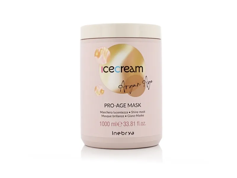 INEBRYA_Ice Cream Argan Pro Age skinnende maske med arganolje 1000ml