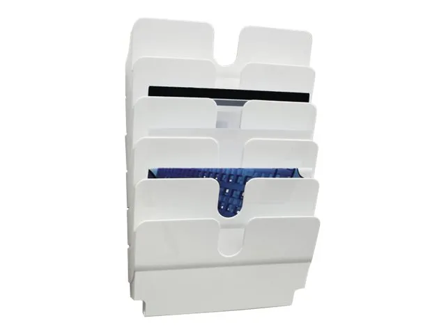 DURABLE FLEXIPLUS - Literaturholder - veggmonterbar - 6 rom - for A4 - hvit