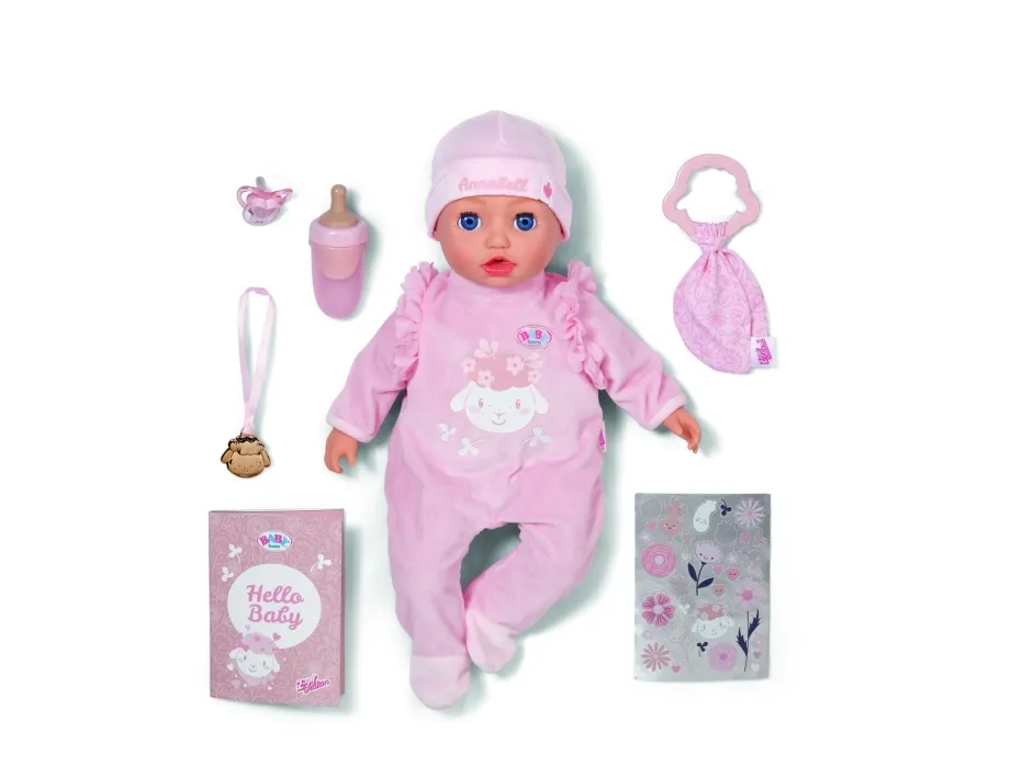 BABY born @ Annabell 43cm, Babydukke, Hunkjønn, 3 år, Gutt/Jente, Gir fra seg lyd, 430 mm