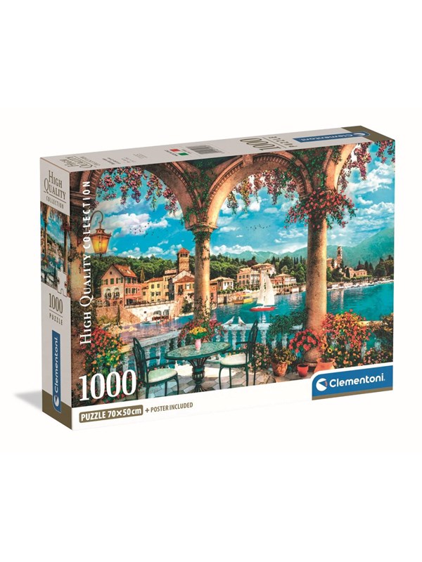 Clementoni Balcony view of Lake Como (1000)