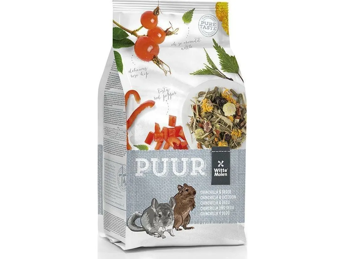 Witte Molen Puur fôr 2 kg chinchilla/degu