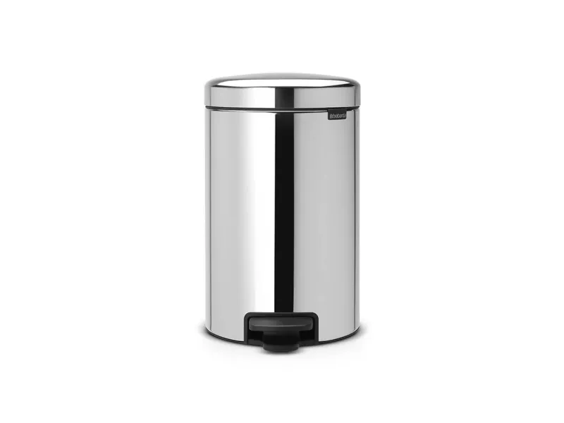 Brabantia 113581, 12 l, Rund, Rustfritt stål, Plast, Pedal, 25,1 cm