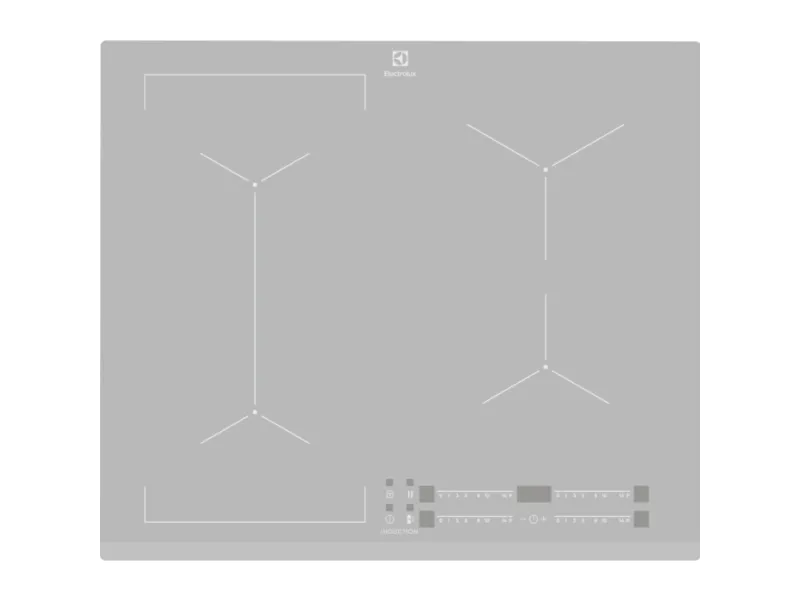Electrolux EIV63440BS, Sølv, Innebygget, Sonebasert induksjon, Glass, 4 zone(s), 4 zone(s)