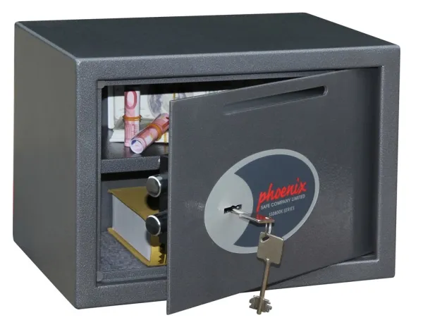 Phoenix Safe Co. SS0802KD, 17 l, Grafitt, Metallisk, Flat nøkkel, Stål, Gulv/vegg, 350 mm