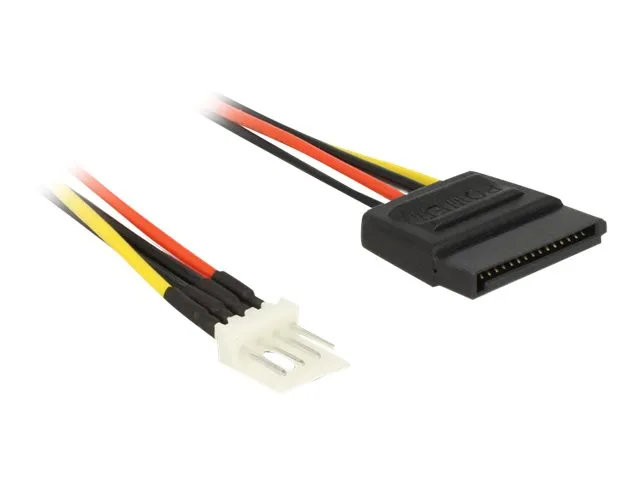 Delock - Strømadapter - 4-pin mini-strømkontakt (hann) til SATA-strøm (hann) - 15 cm
