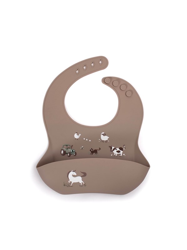 Filibabba - Silicone bib with print - Magic Farm