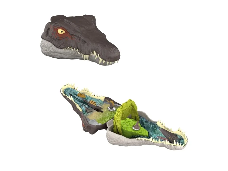 Jurassic World MICRO ADVENTURES Spinosaurus, 4 år, Brun, Grå, Plast