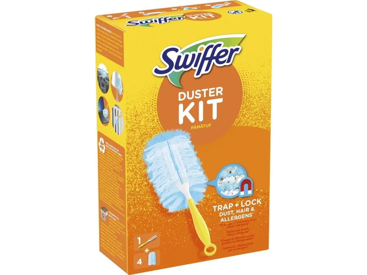 Swiffer støv M iotelka håndtak + 4 refill