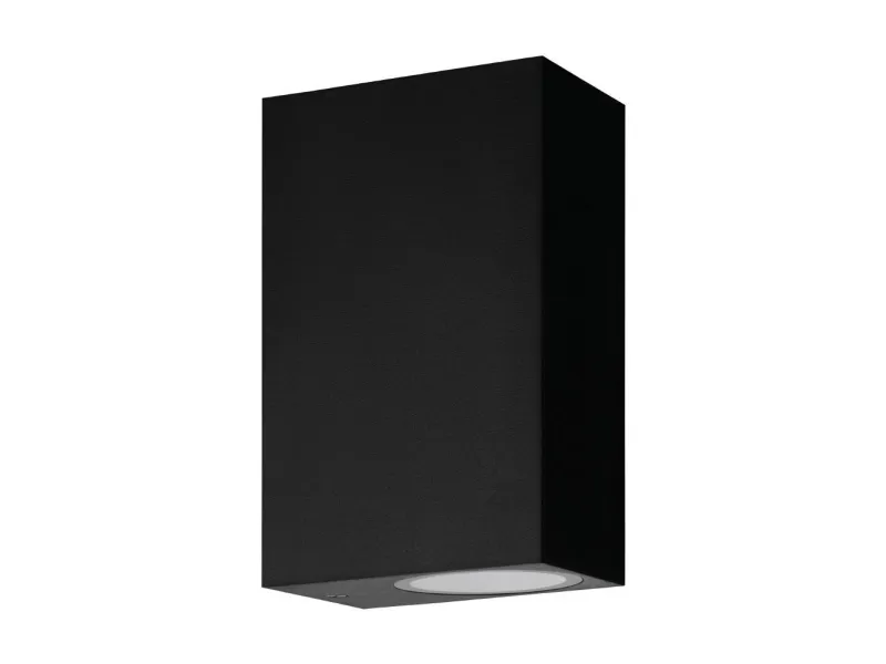 EGLO SCOGLIERA-E firkantet utendørs vegglampe - Sort
