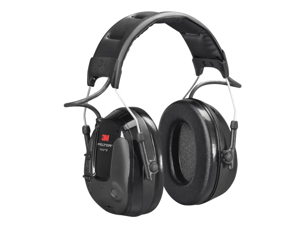 3M Peltor ProTac III Slim MT13H220A - Hodetelefoner - hodebånd - loddrett - kablet - aktiv støydemping - 3,5 mm jakk - svart