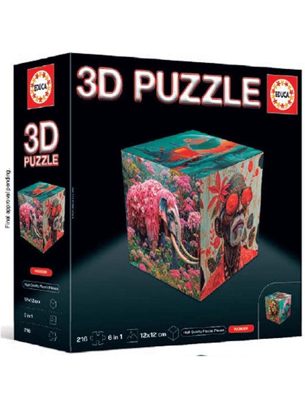 Educa 3D Puzzle Cube Wonder