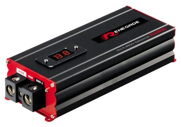 Renegade RX1800, Multi-array bufferkondensator, Svart, Rød, 18000 µF, 90 mm, 210 mm, 52 mm