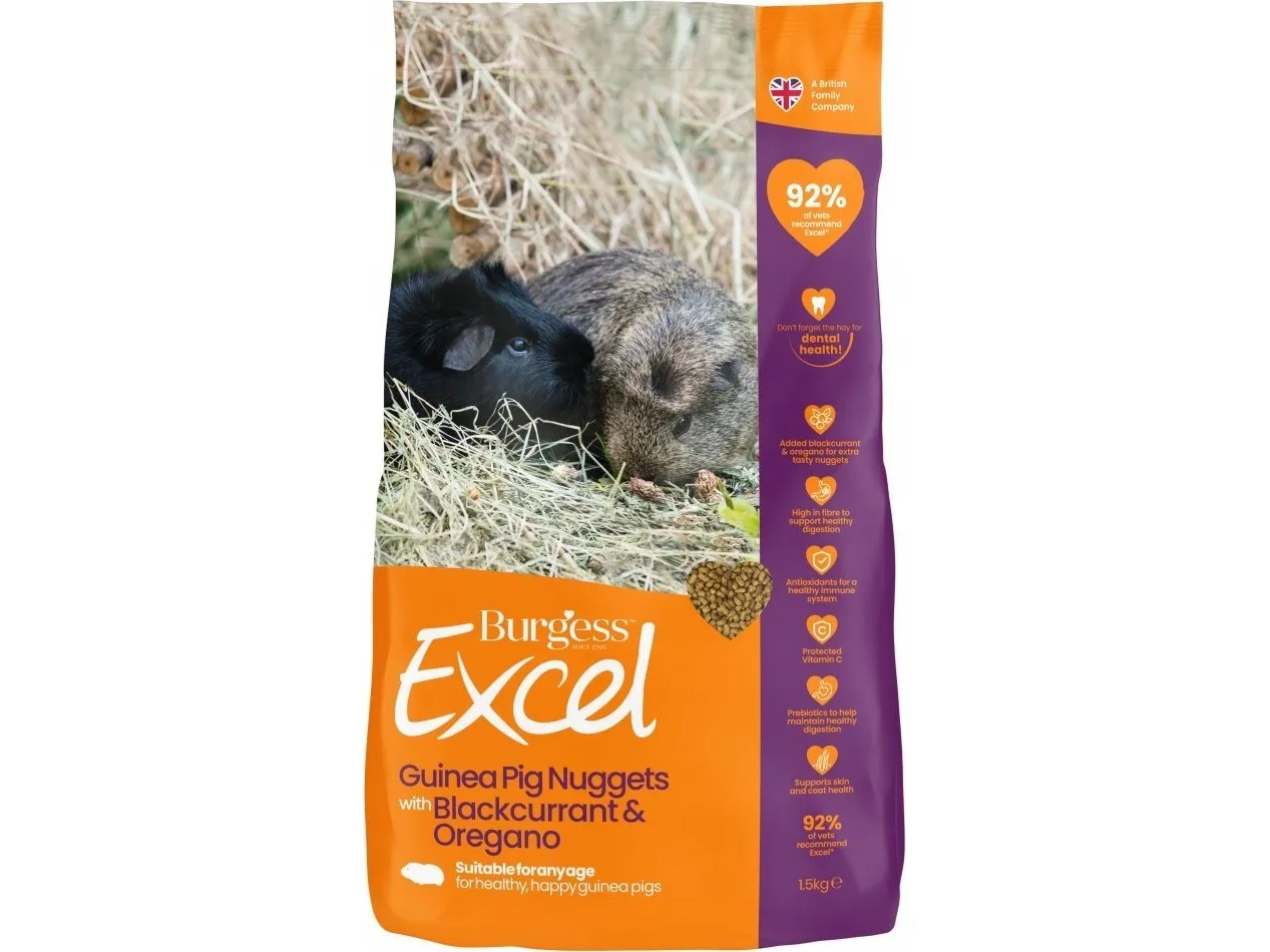 Burgess Excel Guinea Pig Blackcurrant & Oregano 1,5 kg