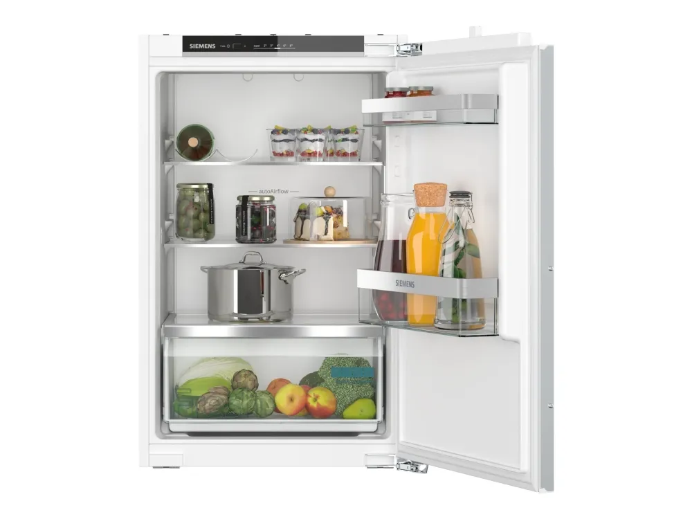 Siemens iQ300 KI21RVFE0 - Kjøleskap - innebygd - fordypning - bredde: 56 cm - dybde: 55 cm - høyde: 88 cm - 136 liter - Klasse E