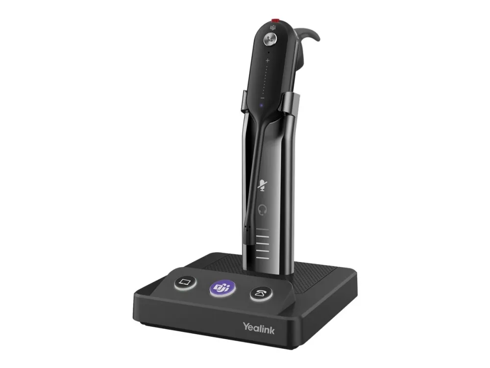 Yealink WH63 - Hodesett - i øret - konvertibel - DECT - trådløs - Optimert for UC