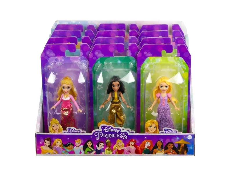 Disney Princess Små -dukker i skinnende antrekk med skjørt eller bukse som kan tas av, inspirert av filmer, Minidukke, Hunkjønn, 3 år, Jente, 95,4 mm, 50 g