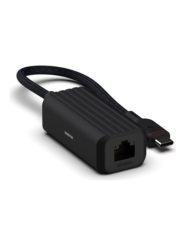 Unisynk USB-C to Network Adapter - Black
