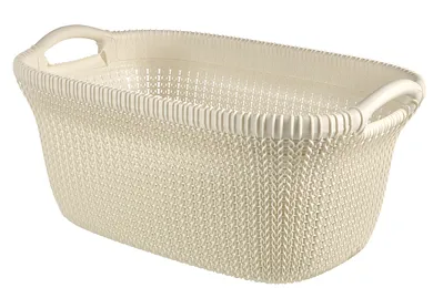 Curver Vaskepose Strikk, Kremhvit farge, 40l