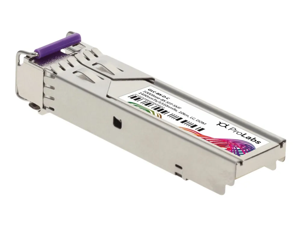 ProLabs GLC-BX-D-C - SFP (mini-GBIC) transceivermodul - 1GbE, Fibre Channel - 1000Base-BX-D - LC-enkeltmodus - opp til 20 km - 1490 (TX) / 1310 (RX) nm - for Cisco Catalyst 3850, ESS9300  Integrated Services Router 11XX  Nexus 93180, 9372