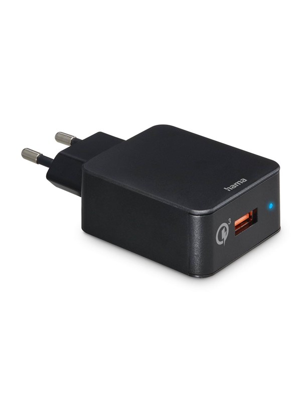 Hama Fast Charger 1x USB-A Qualcomm 19.5W Black