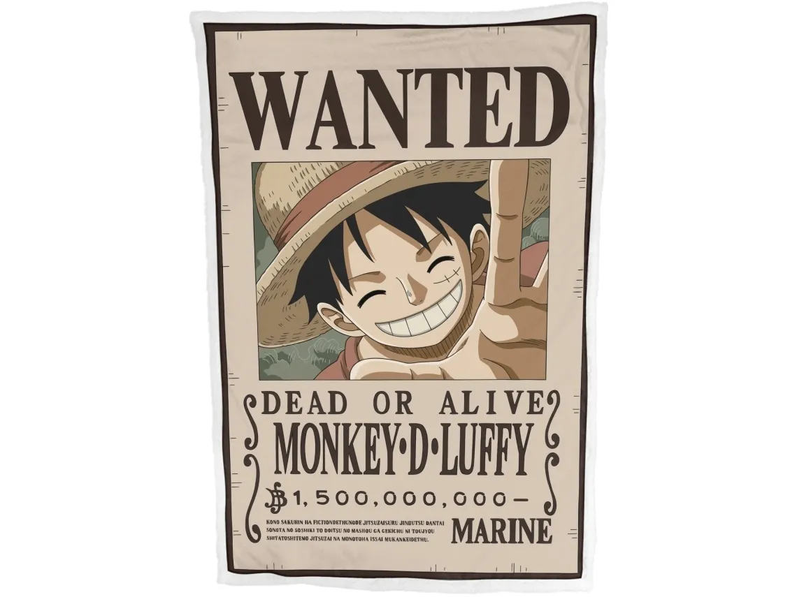 One Piece Sherpa fleecepledd 100x150 cm