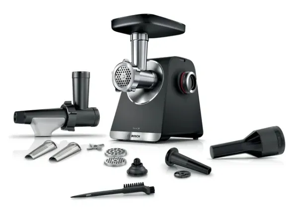 Bosch Serie 6 MFWS650B, 500 W, Svart, Sølv, 3,5 kg/min, 1 m, Metall, Plast, 2100 W
