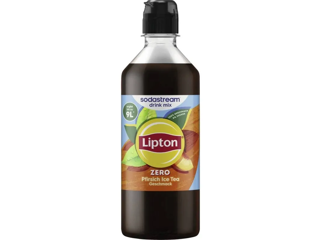 SodaStream Lipton Ice Tea, Karbonatiserende sirup, Svart, Oransje, Fersken, 440 ml, 1 stykker