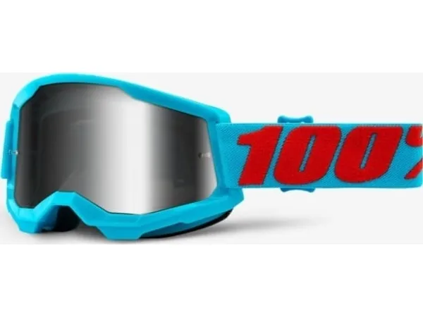 100 % beskyttelsesbriller 100 % STRATA 2 SUMMIT (Sølvspeil Anti-tåke, LT 25 %+/-5 %) (NYTT)