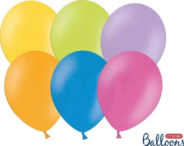 Party Deco ballonger Strong, pastell miks, 30 cm, 100 stk universell
