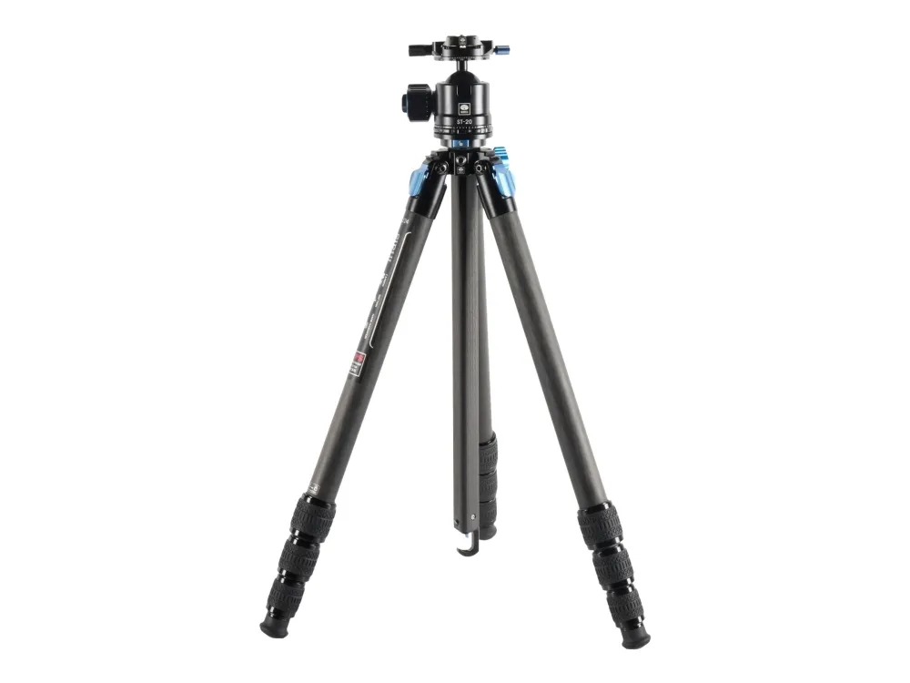 SIRUI ST Series ST-224 - Stativ med ben - superb travel, carbon, 184 cm, waterproof - uden SIRUI ST-20 Ballhead