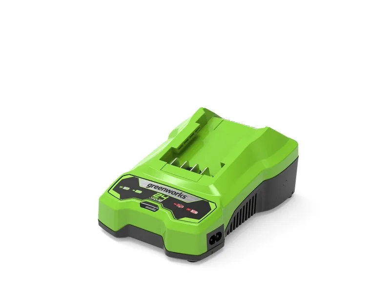 Greenworks 2932407, Batterilader, Greenworks, Grønn, AC, 220 - 240 V, Lithium-Ion (Li-Ion)