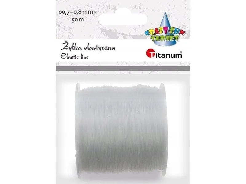 Silikon elastisk streng 0,7-0,8mm 50m