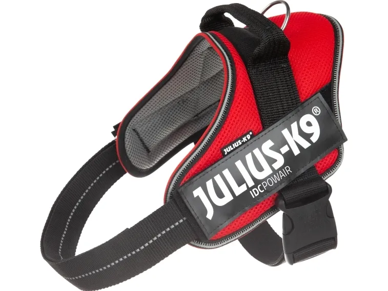 Julius-K9 K9 IDC POWAIR sele, Str.: 1, rød, 63-85 cm