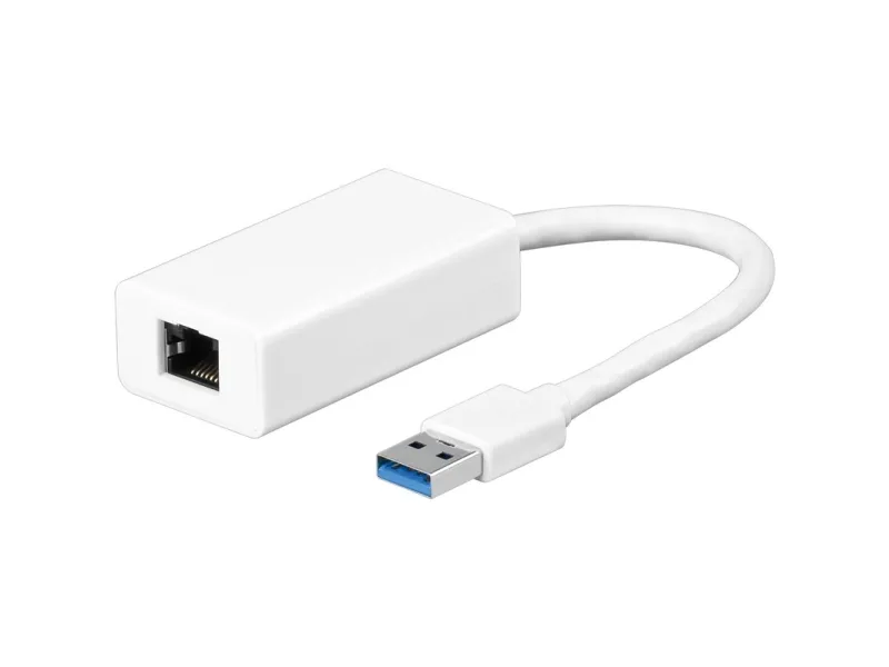 Goobay 95442, USB Type-A, RJ-45, Hankjønn, Hvit, Windows 10, Windows 2000, Windows 7, Windows 8, Windows Vista, Windows XP, 1 stykker