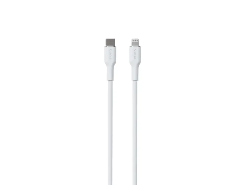 PURO PUCAPLTUSBCICONWHI, 1,5 m, USB C, Lightning, Hankjønn, Hankjønn, Hvit